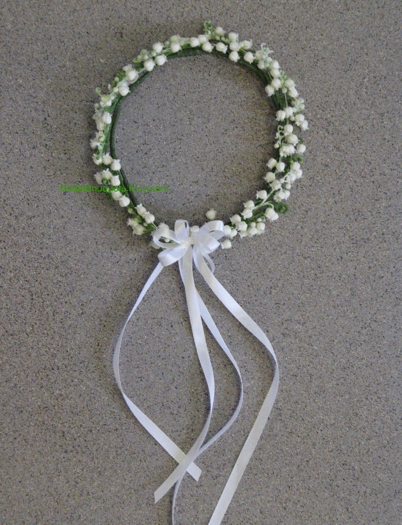Lily of the Valley Bridal Headpiece, Lily of the Valley Floral Halo