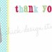 LITTLE MAN TIE Printable Thank You Card by Fresh Chick Designs