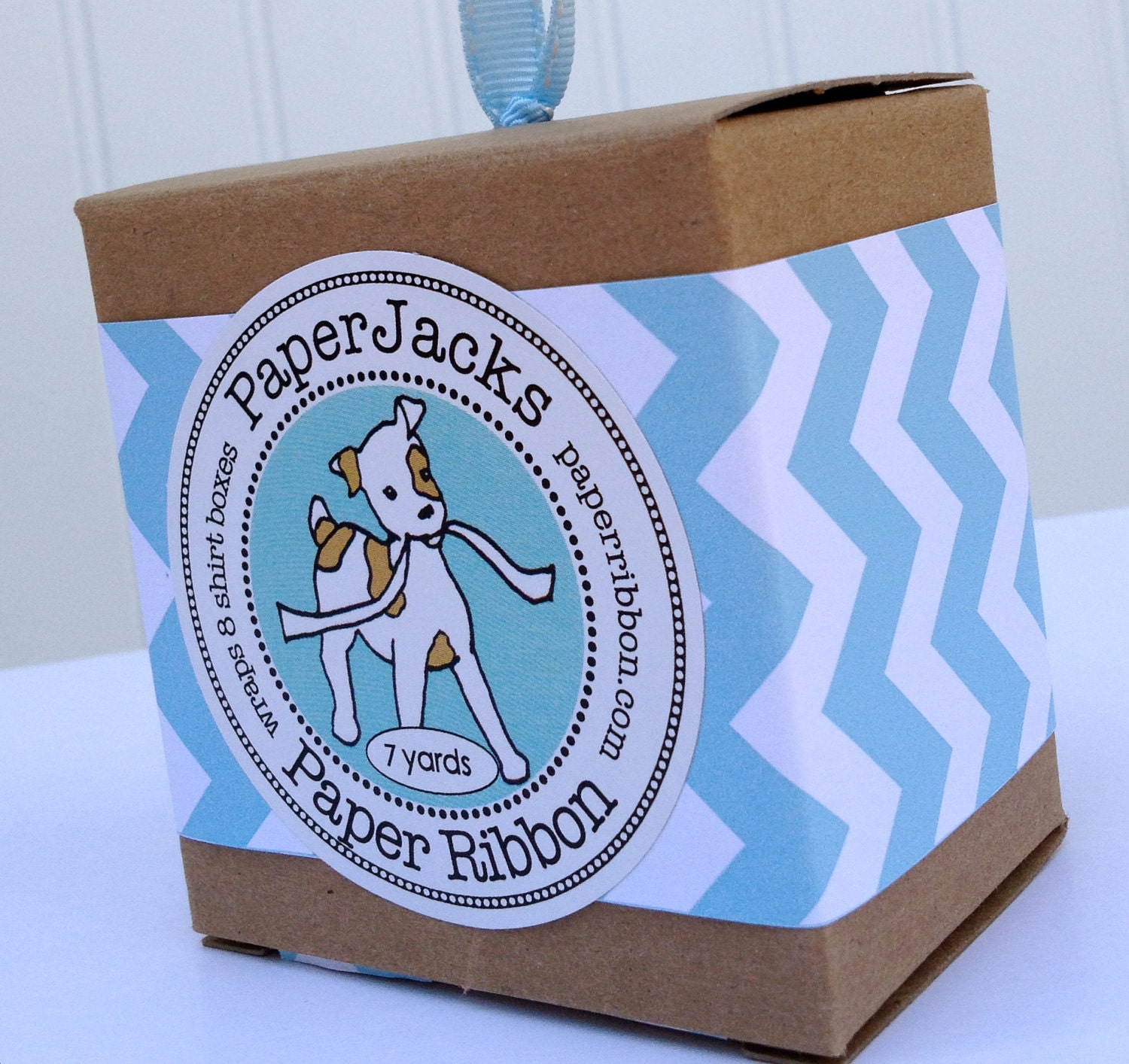 Yellow Chevron Paper Ribbon
