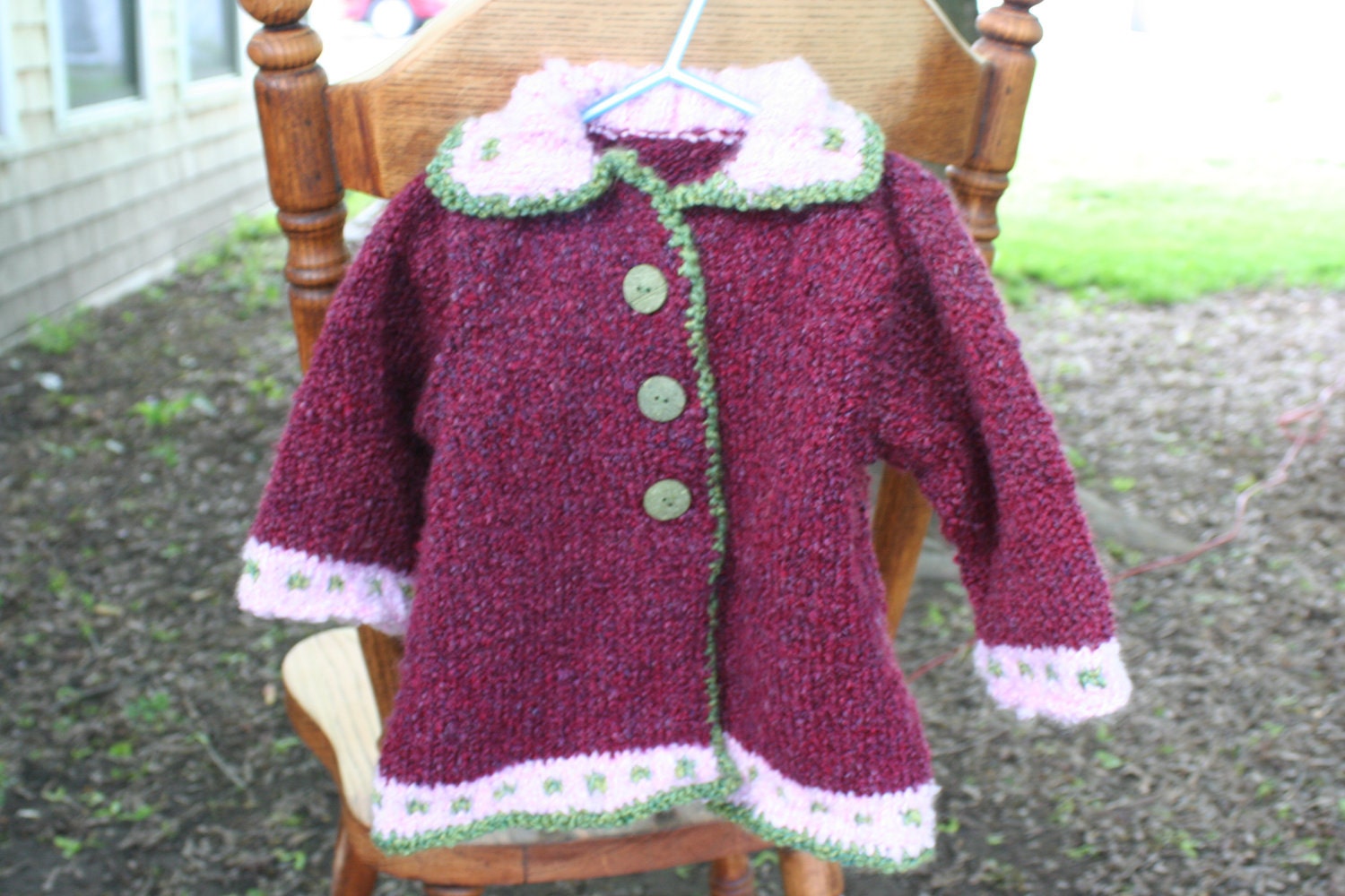 Knit Toddler Peacoat Sweater