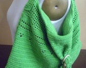 Lime Green Hobo Crochet Goga Bag