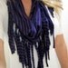 Jeresy Striped Fringe Infinity Scarf Your Choice Of Color
