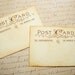Postcard Placecards Wedding Escort Cards Vintage Style