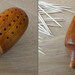 Vintage Mid Century Teak Hedgehog Toothpick Holder
