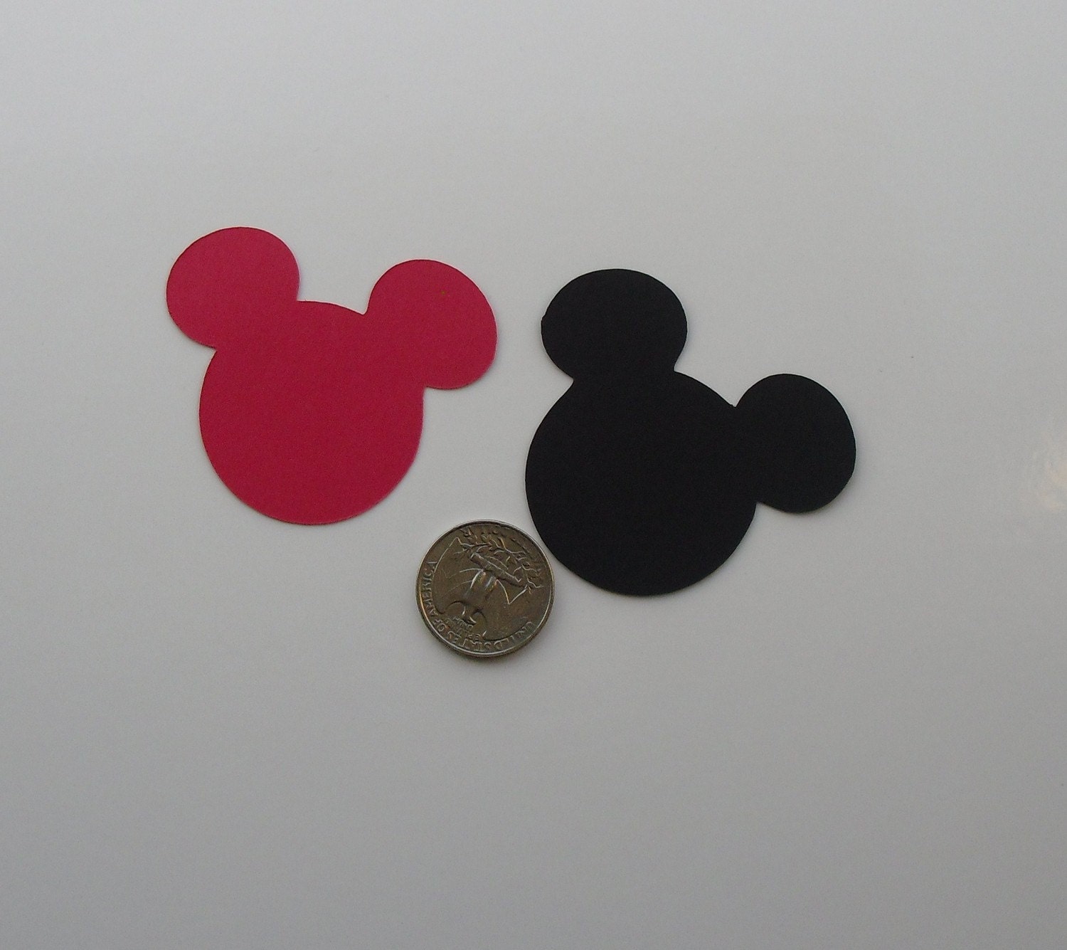 Die Cut Mickey Mouse Head Set of (60)