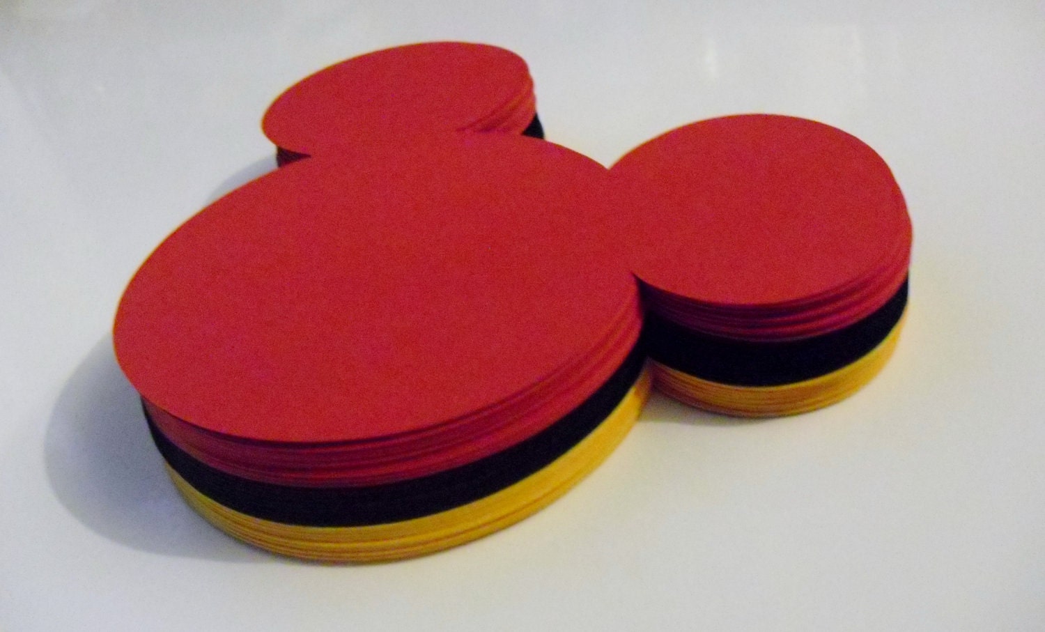 Die Cut Mickey Mouse Head Set of (10)