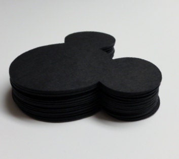 Die Cut Mickey Mouse Head Set of (45)