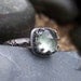 Elven Princess Ring - 8mm Rose Cut Prehnite in Heart Crown Bezel