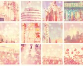 photography, LA photos, Mini Print Set Los Angeles California Venice beach, Santa Monica, palm trees, Hollywood, La La Land, downtown