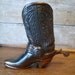 Vintage Brass Cowboy Boot Figurine