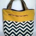 Chevron and Canvas Tote