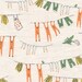 Heather Ross Far Far Away 3 Kokka Fabric Laundry in Orange / Green - 1 Yard