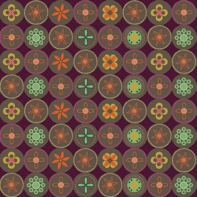 Melody Miller Fabric Ruby Star Spring - Bloom in Nightlite - 3/4 Yard