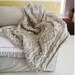 chunky oatmeal cable knit throw
