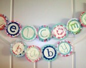 Welcome Baby- Baby Shower Paper Banner