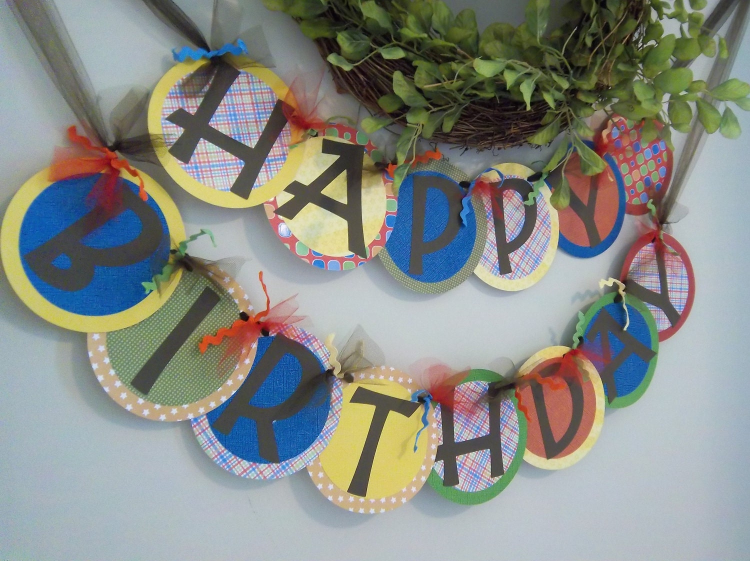 Under the Big Top- Happy Birthday Banner