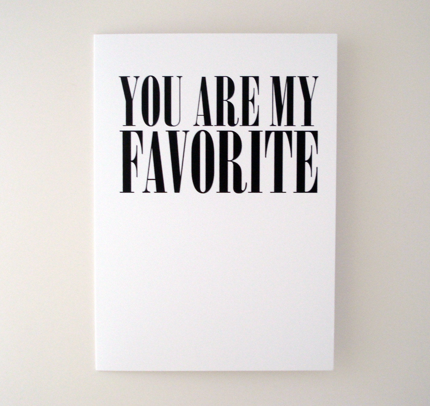 you are my favorite greeting card - black