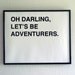 oh darling lets be adventurers medium - black