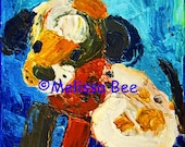 Beagle original painting by Melissa BEE