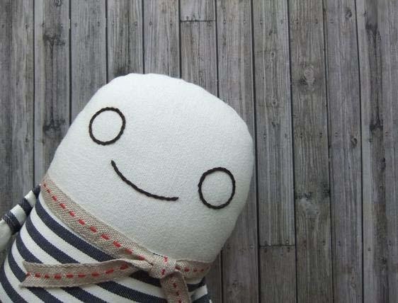 Sailor Ghost softie doll - Made to order