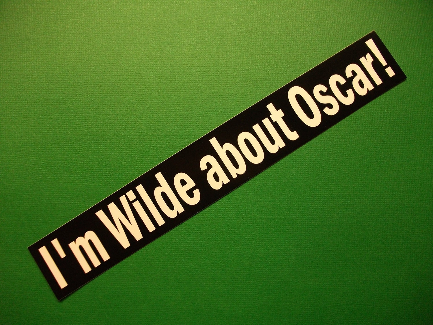 I'm Wilde about Oscar vinyl bumper sticker