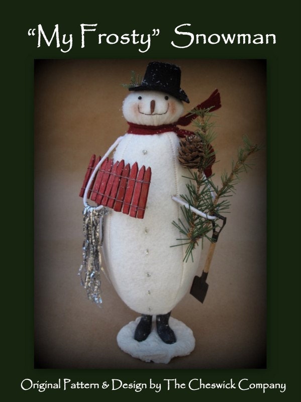 Christmas Frosty Snowman KIT by cheswickcompany