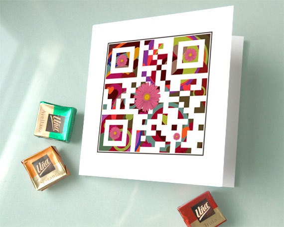 You are the best - Mother's Day card - gadgets for her - QR Code Art