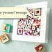 Personalized Stationery in Any Language - Father's Day, Graduation, May Techy Birthday, Anniversary Card - OOAK QR Code Art