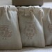 musin gift bags GroOvY OwLsx12 favor bags, party favor, soap bag, candy bag, muslin wedding favor bag