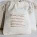 Wedding favor muslin gift bags LoVe DeFiNitiOn x10, muslin wedding favor bag, baby shower favor, goody bag for baked goods,soaps,candies
