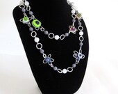 Button Flower Necklace