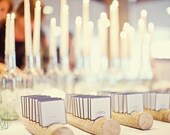 15 Escort Card Holders Made From a Fallen Tree
