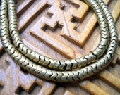 Brass Beads - Brass Snake Bone Beads - By the Strand