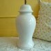 Vintage White Ceramic Ginger Jar Lamp Classic Shape