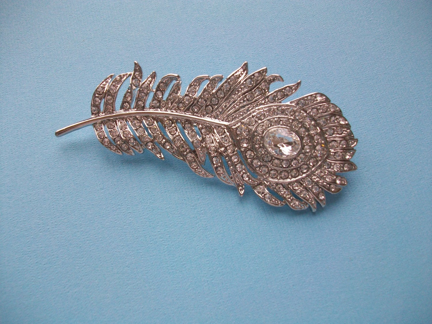 Peacock Hair Clip