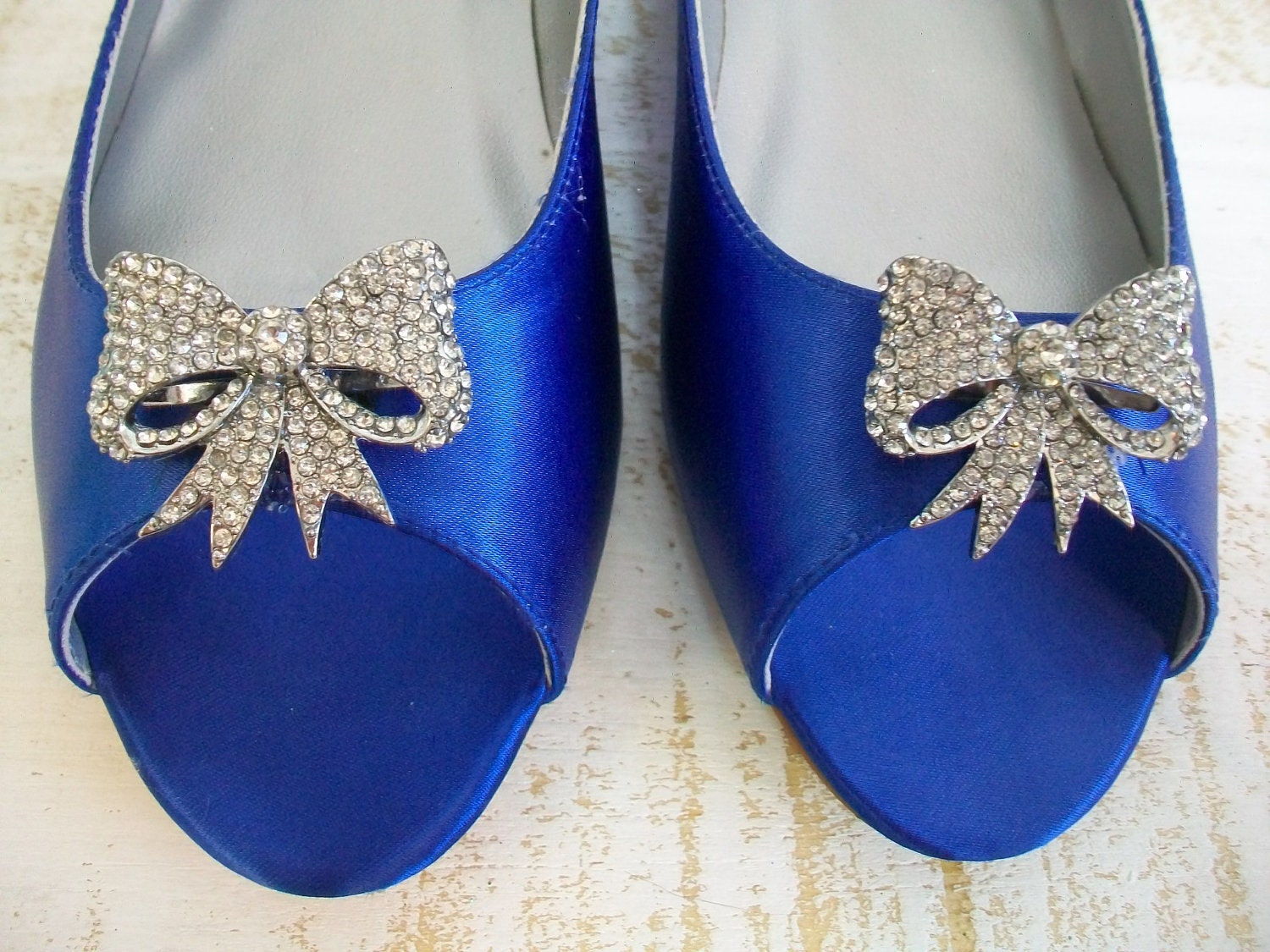 sapphire blue flats