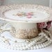 Cake plate dessert pedestal Small Cake Plate in Vintage American China