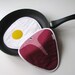 juicy steak and fried eggs potholders - fun potholders - kitchen potholders