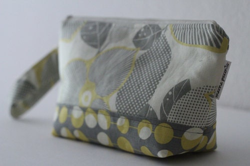 diaper and wipes clutch -- optic blossom