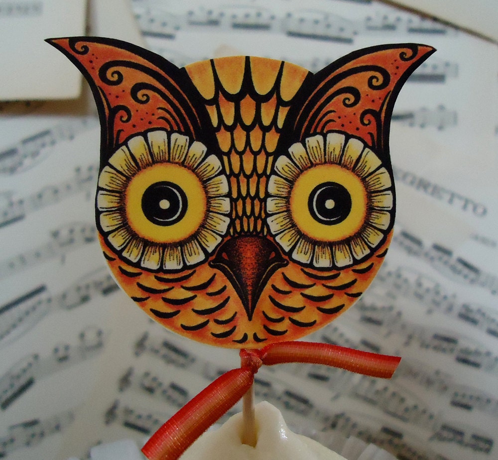 Halloween cupcake toppers