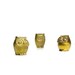 owl, family, brass, figurine, vintage, gold, paper weight, home decor