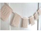 Reduced Price - Lace Teastain "Wonder" Garland