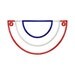 Patriotic Bunting In The Hoop Banner Machine Embroidery Design Applique Patterns done In-The-Hoop 6 sizes 5", 6", 7", 8", 9" and 10"
