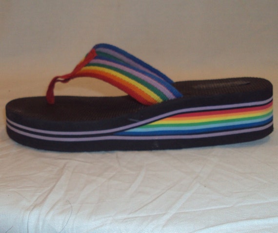 flip flops rainbow