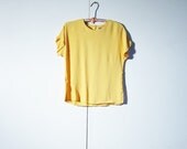 Classic Blouse . Mustard Yellow . 1990s