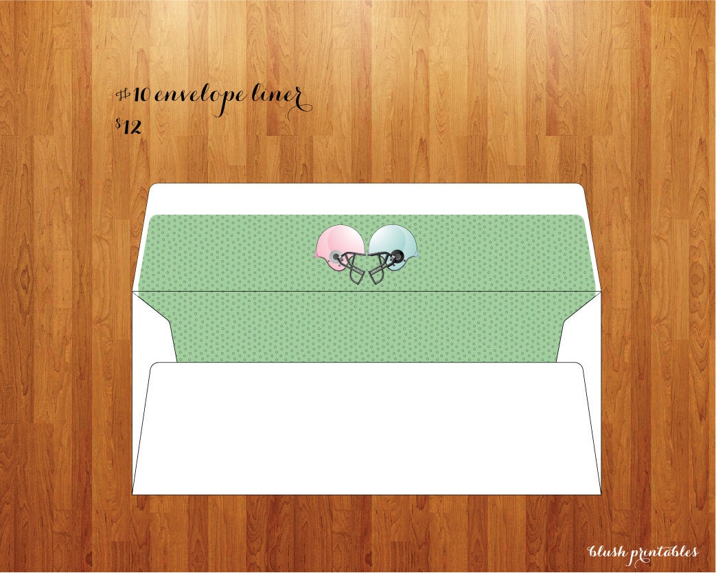 Printable Personalized Gender Reveal Party Invitation - Baby Shower  - Gender Reveal Party - Football Ticket