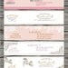 Wrap Around Address Labels - Printable - DIY - For Showers, Weddings, Save the Dates and more