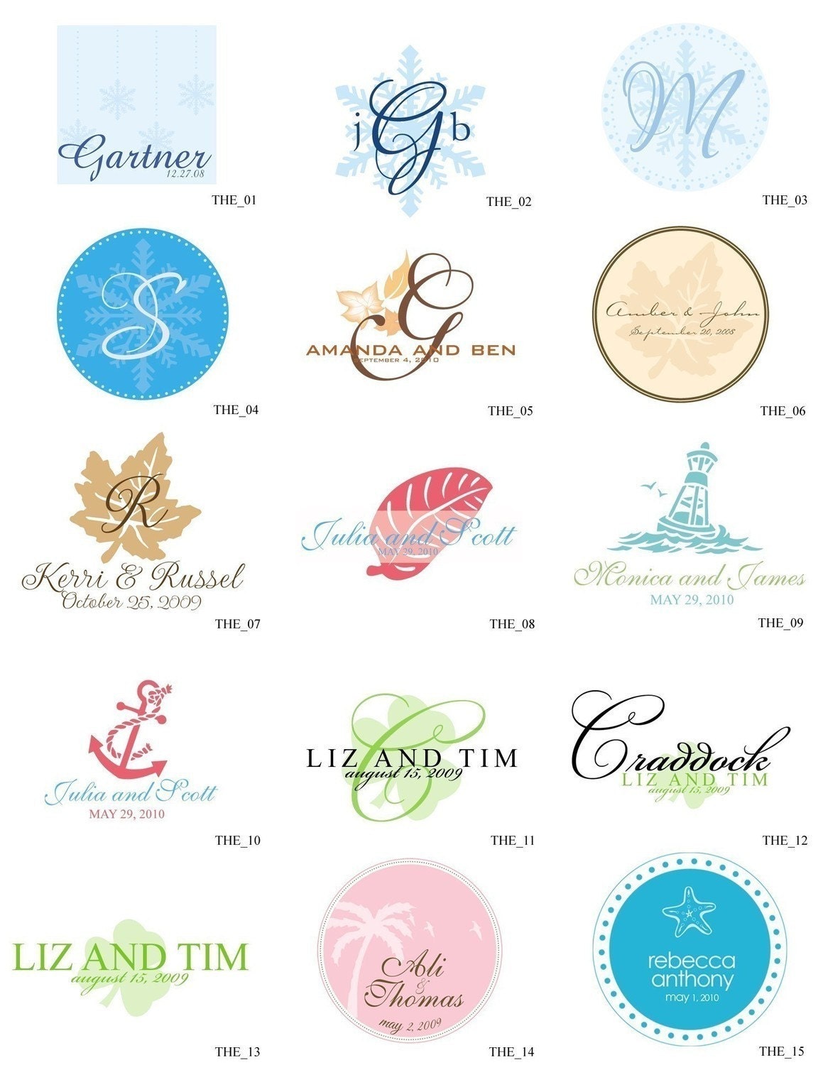 Wedding Monogram Clipart