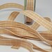 Grid Check Ribbon 5/8 inch -- Kraft Brown -- Khaki Tan Light Brown White
