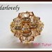 Swarovski Golden Dome Ring (RG076) - PDF Tutorial